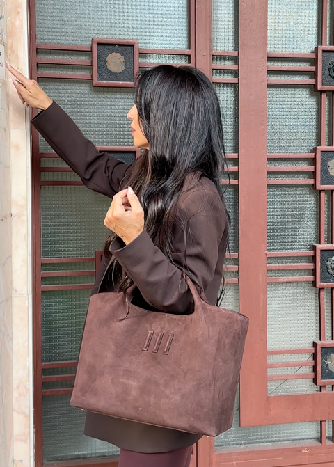 Big Tote III Brown SUEDE