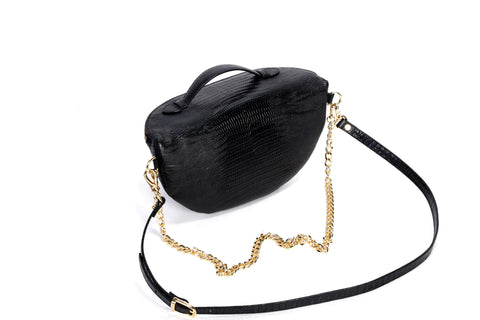 Belt Bag VII Lizard Black Gold