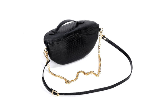 Belt Bag VII Lizard Black Gold