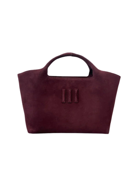 MEDIUM TOTE III BURGUNDY SUEDE upon order