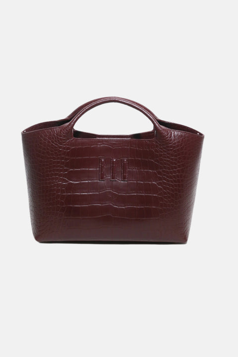 BIG TOTE III BURGUNDY CROCO upon order