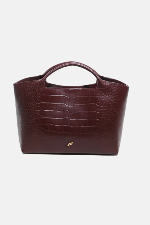 BIG TOTE III BURGUNDY CROCO upon order