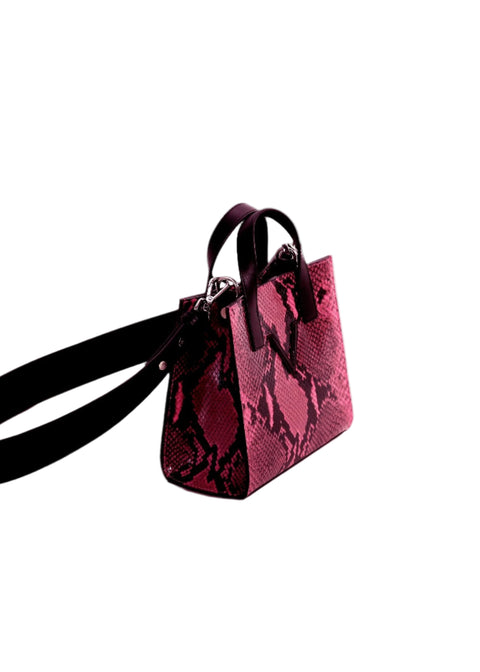 Mini V Tote Python Pink