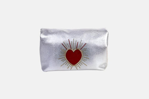Big Love Pouch Metallic - LINA BRAX-Silver