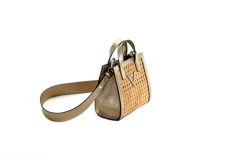 Mini Tote Straw Gold - LINA BRAX-gold