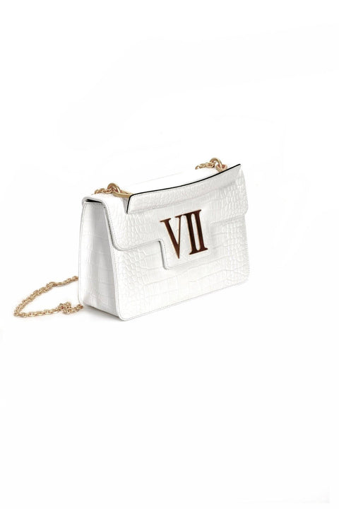 VII Croco White Gold - LINA BRAX-White