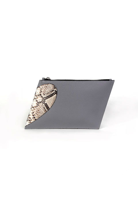 Heart Pouch Small Grey