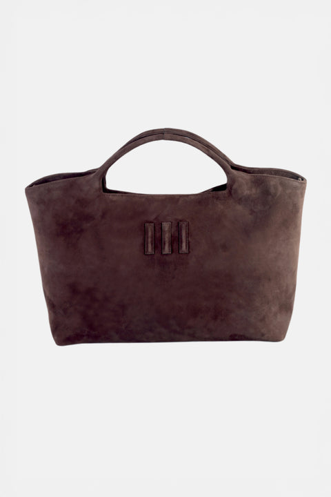 BIG TOTE III BROWN SUEDE