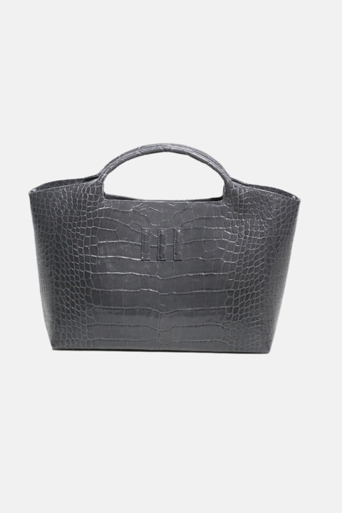 BIG TOTE III Grey CROCO