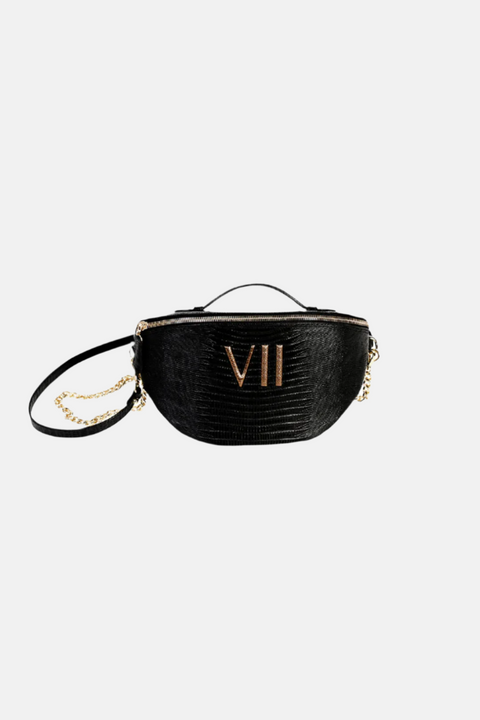 Belt Bag VII Lizard Black Gold