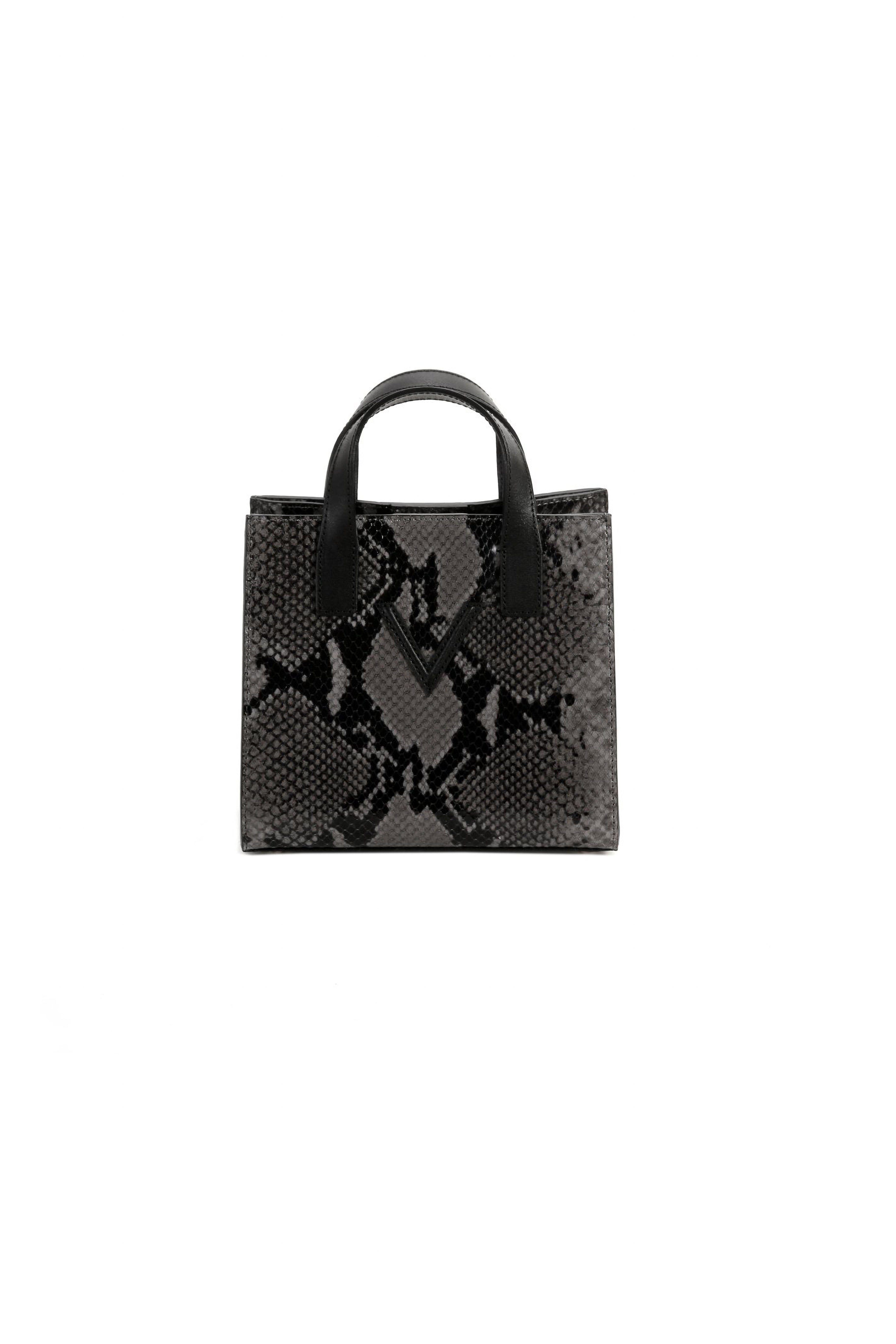 Grey snakeskin clearance bag